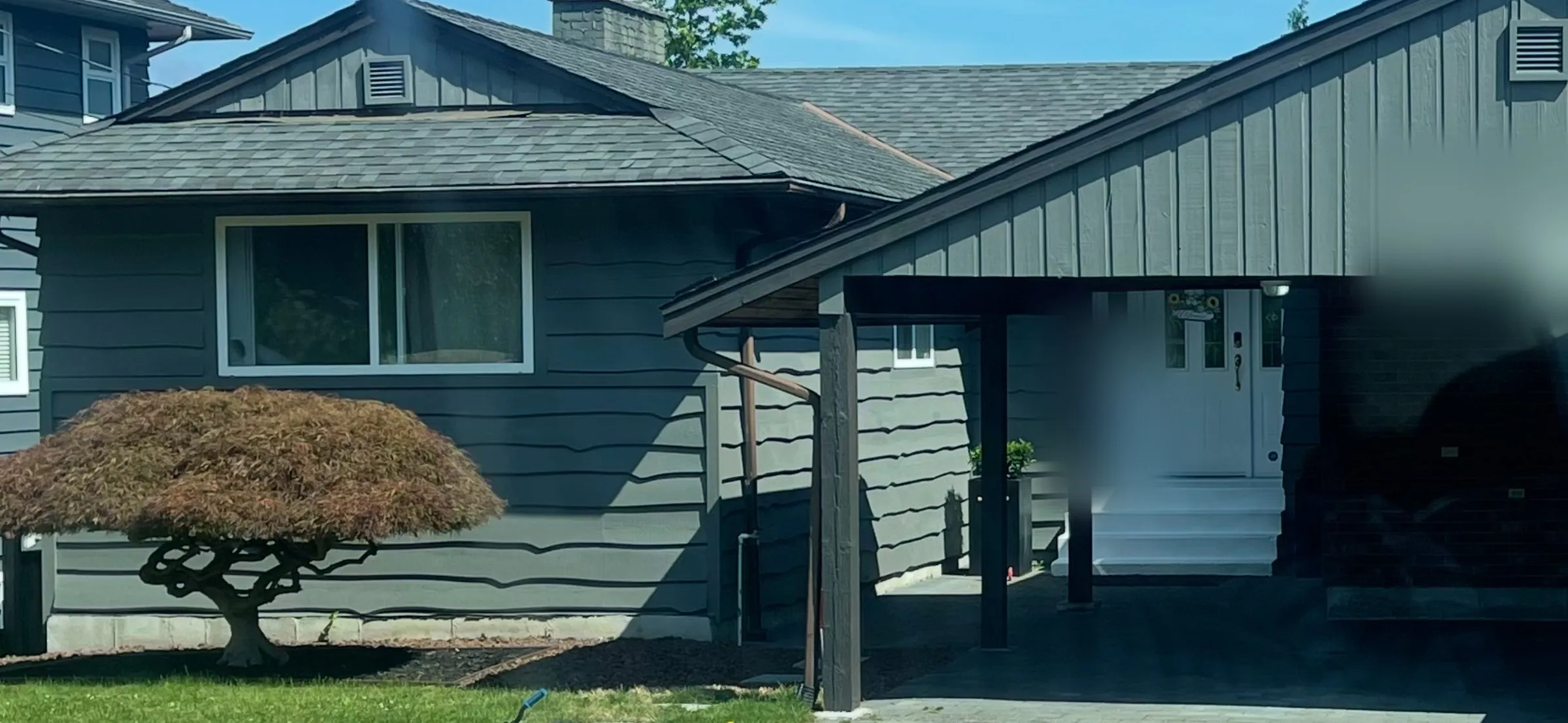Before — open carport